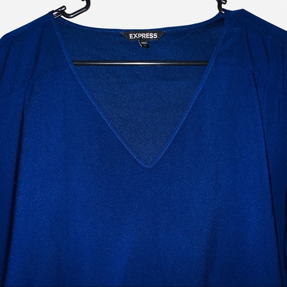 Express Tops - Express Navy Blue Blouse